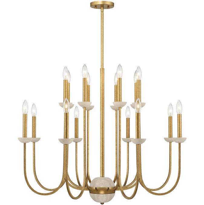 Savoy House 1-2296-16-262 Oakhurst Modern Antique Gold Hanging Chandelier