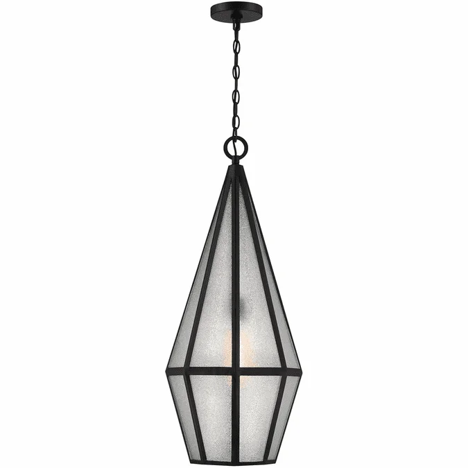 Savoy House 5-706-BK Peninsula Contemporary Matte Black Outdoor Hanging Pendant Lighting