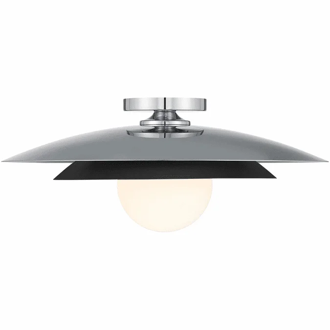 Savoy House 6-5564-1-11 Sherrer Modern Chrome Ceiling Light