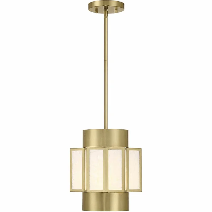 Savoy House 7-3168-3-322 Gideon Contemporary Warm Brass 18″ Drop Lighting