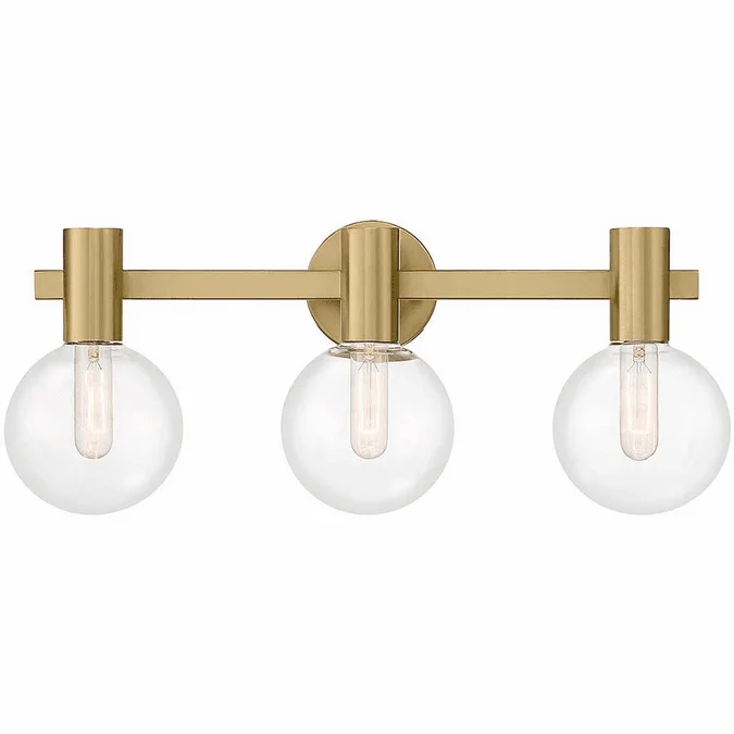 Savoy House 8-3076-3-322 Wright Warm Brass Bathroom Light Fixture