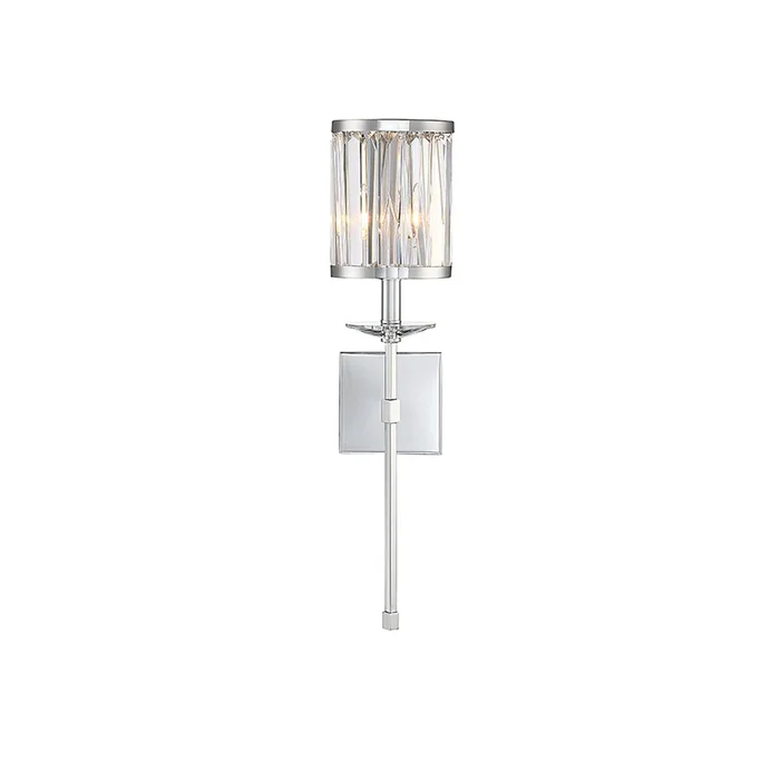 Savoy House Ashbourne 1-LT Wall Sconce – Polished Chrome – 9-400-1-11