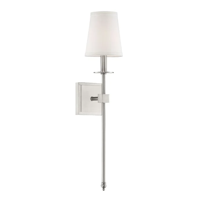 Savoy House Monroe 1-LT Sconce – Satin Nickel – 9-303-1-SN