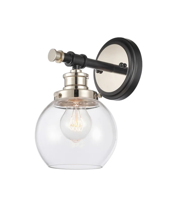 Saybrook LED Wall Sconce in Black Polished Nickel (405|340-1W-BPN-G3402-6-LED)