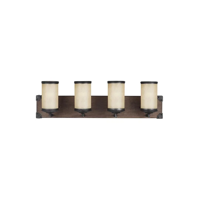 Sea Gull Dunning 4-LT Wall/Bath Light – Stardust / Cerused Oak – 4413304-846