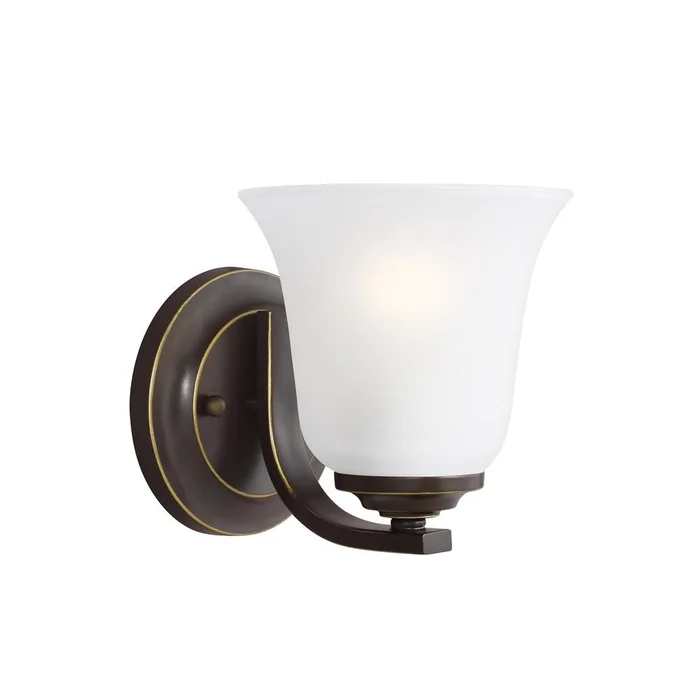Sea Gull Emmons 1-LT Bath/Wall Sconce – Heirloom Bronze – 4139001-782
