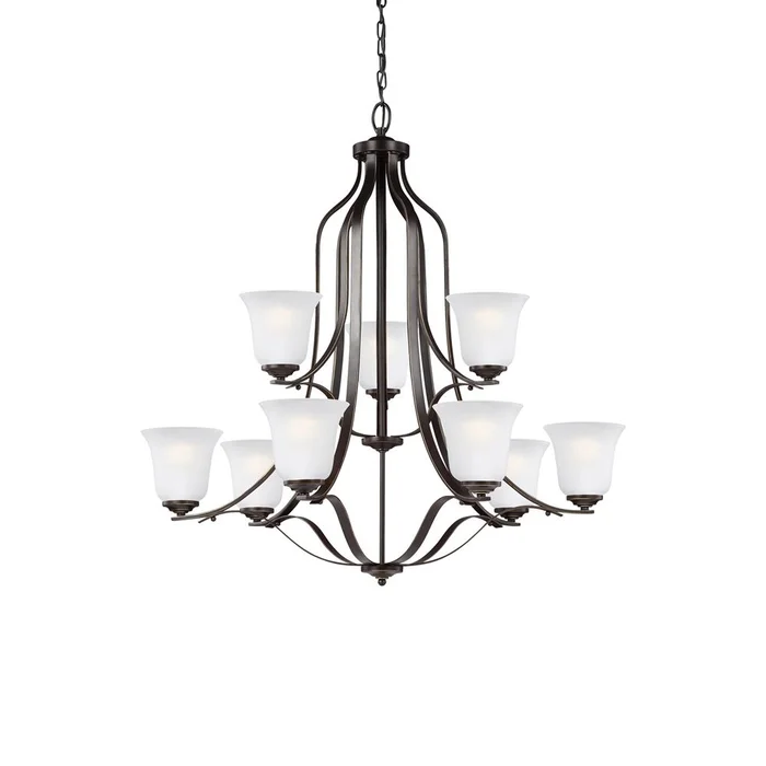 Sea Gull Emmons 9-LT Chandelier – Heirloom Bronze – 3139009-782