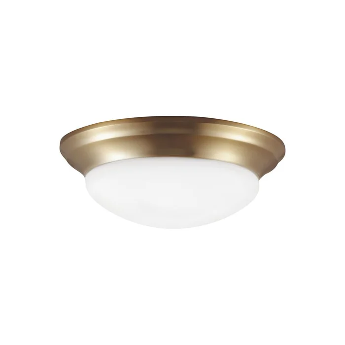Sea Gull Nash Medium LED Flush Mount – Satin Brass – 7543593S-848