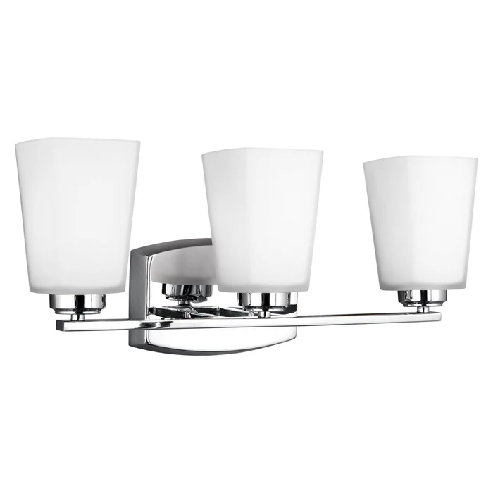 Sea Gull Waseca 3-LT Bath Vanity Light – Chrome – 4423003-05