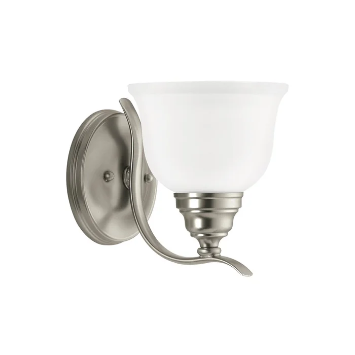 Sea Gull Wheaton 1-LT Bath/Wall Sconce – Brushed Nickel – 44625EN3-962