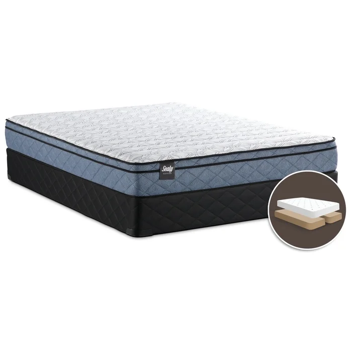 Sealy Belfort Euro-Top Split Queen Mattress Set|Ensemble matelas Euro-plateau divis Belfort de Sealy pour grand lit