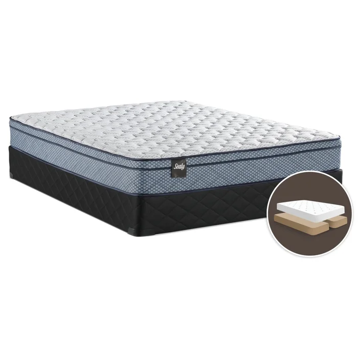 Sealy Parklin Euro-Top Split Queen Mattress Set|Ensemble matelas Euro-plateau divis Parklin de Sealy pour grand lit
