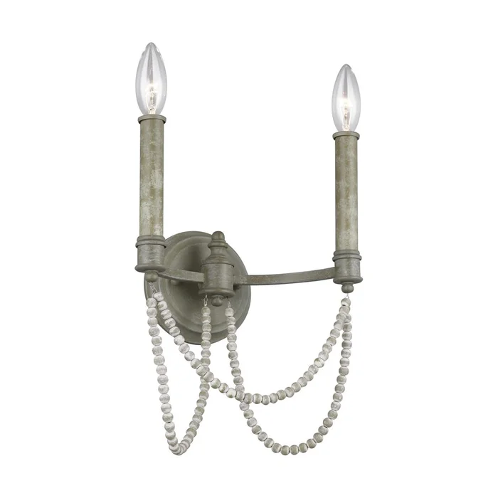 Sean Lavin Beverly 2-LT Wall Sconce – French Washed Oak – WB1910FWO/DWW