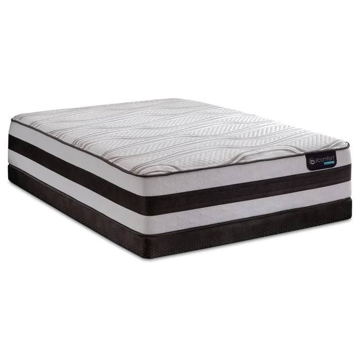 Serta iComfort Hybrid Valentine Firm Low-Profile Split Queen Mattress Set|Ensemble matelas ferme divis profil bas Valentine Hybride iComfort de Serta pour grand lit