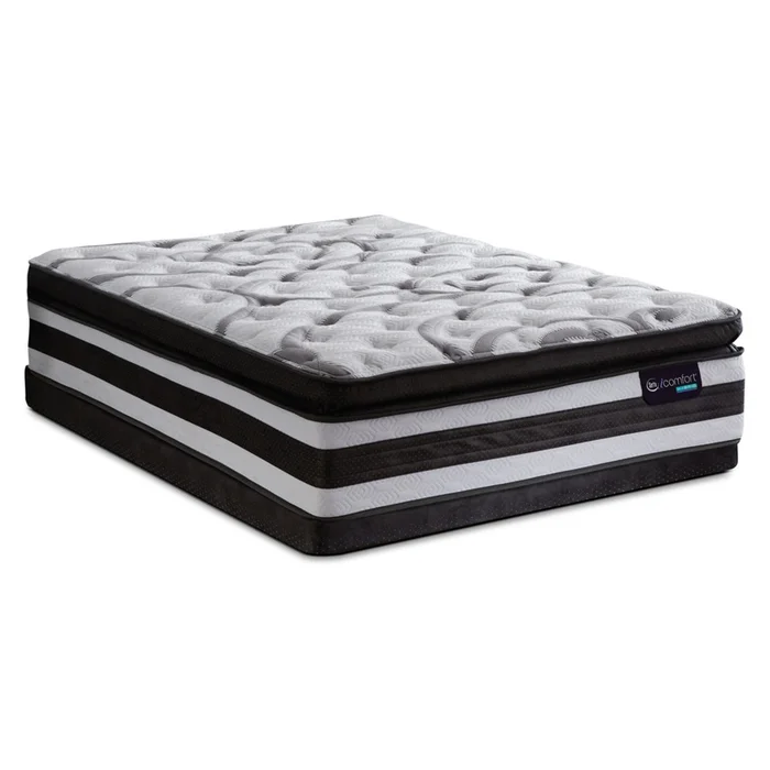 Serta iComfort Manolo Medium Super Pillow-Top Low-Profile Split Queen Mattress Set|Ensemble semi-ferme plateau-coussin pais divis profil bas Manolo iComfort Serta pour grand lit