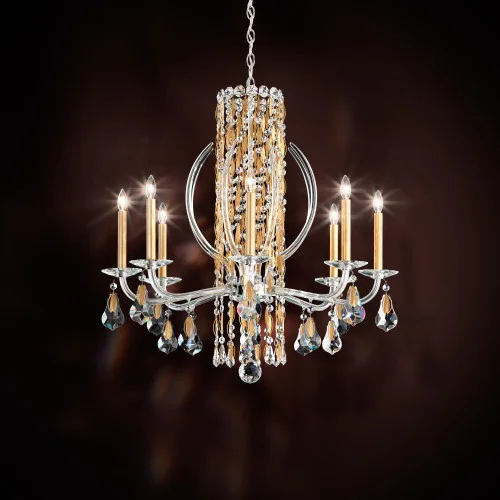 Siena 8 Light 120V Chandelier in Heirloom Gold with Heritage Handcut Crystal (168|RS8308N-22H)