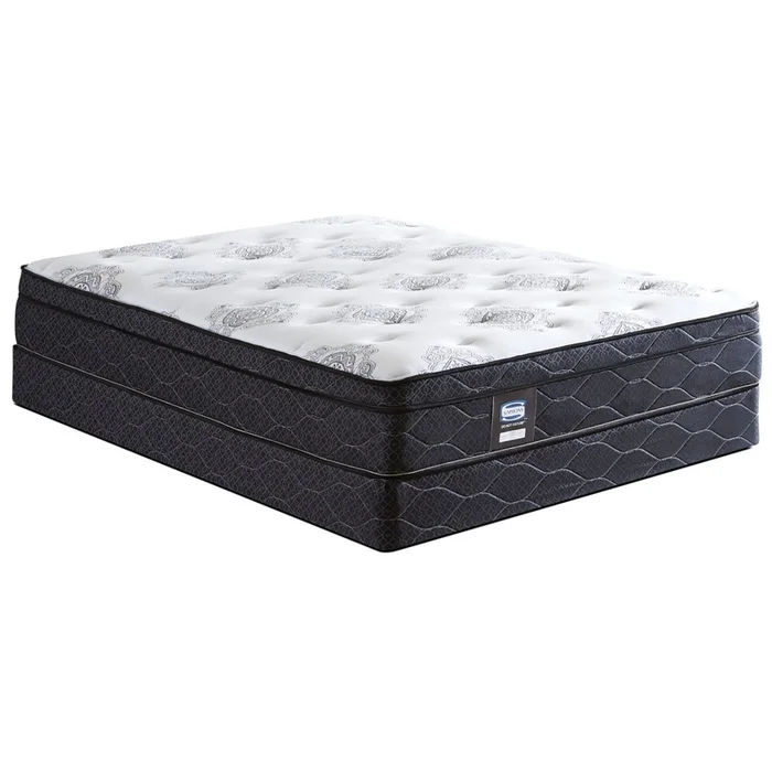 Simmons Do Not Disturb Avante Euro-Top Firm Low-Profile Split Queen Mattress Set|Ensemble ferme Euro-plateau et sommier divis profil bas Avante Ne pas dranger Simmons grand lit
