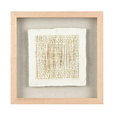 Simple Weave Wall Art in Cream (45|H0036-8215)