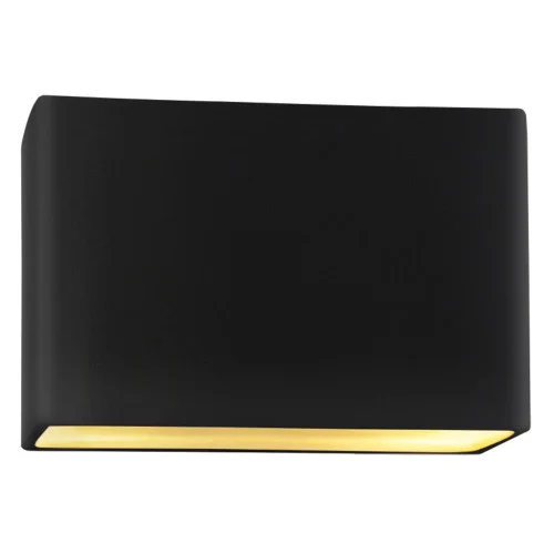 Small ADA Wide Rectangle LED Wall Sconce – Open Top & Bottom (254|CER-5645-CBGD-LED1-1000)