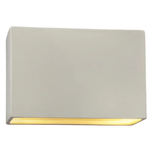 Small ADA Wide Rectangle LED Wall Sconce – Open Top & Bottom (254|CER-5645-MTGD-LED1-1000)