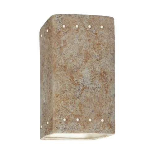 Small Rectangle w/ Perfs – Closed Top (Outdoor) (254|CER-0920W-NAVR)