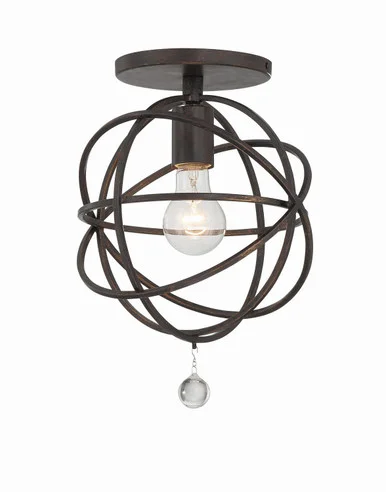 Solaris One Light Semi Flush Mount in English Bronze (60|9220-EB_CEILING)