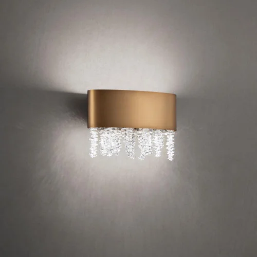 Soleil 10IN LED 3000K/3500K/4000K 120V-277V Wall Sconce in Polished Nickel with Optic Crystal (168|S3510-701O)