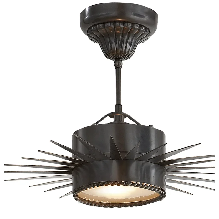 Soleil One Light Semi Flush Mount
