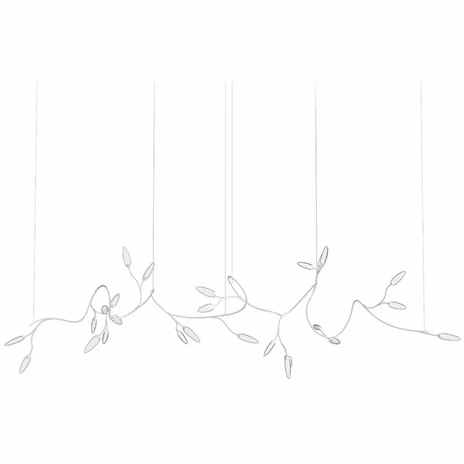 Sonneman 3285.03 Vines Contemporary Satin White LED 159″ Kitchen Island Light Fixture