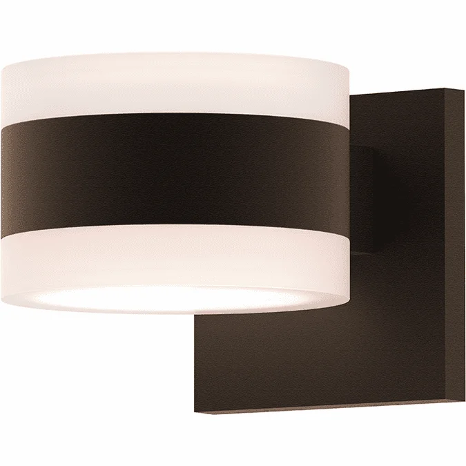 Sonneman 7302.FW.FW.72.WL REALS Modern Textured Bronze LED Exterior Wall Light Sconce