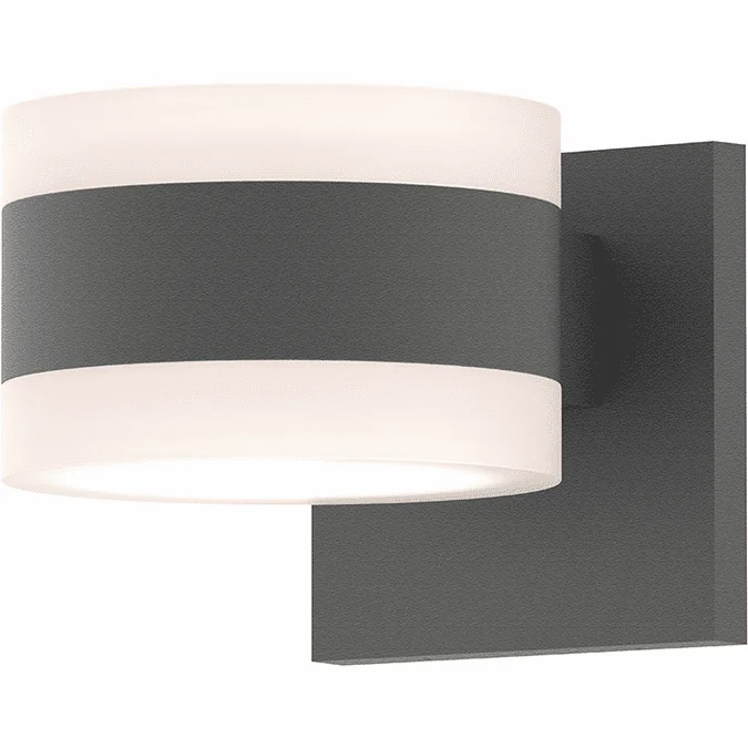 Sonneman 7302.FW.FW.74.WL REALS Contemporary Textured Gray LED Outdoor Wall Lighting Fixture