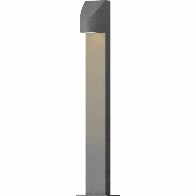 Sonneman 7313.74.WL Shear Contemporary Low Voltage Textured Gray LED Outdoor Bollard Landscape Lighting Fixture