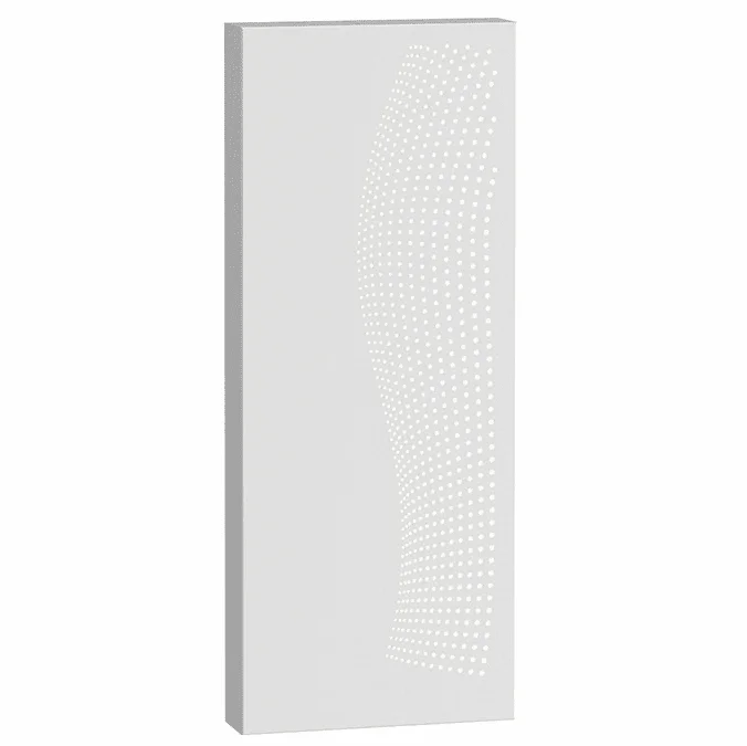 Sonneman 7458.98-WL Dotwave Modern Textured White LED Exterior 15″ Wall Sconce Lighting