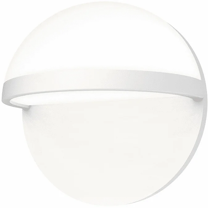 Sonneman 7473.98-WL Mezza Cupola Contemporary Textured White LED Exterior 8″ Wall Mounted Lamp