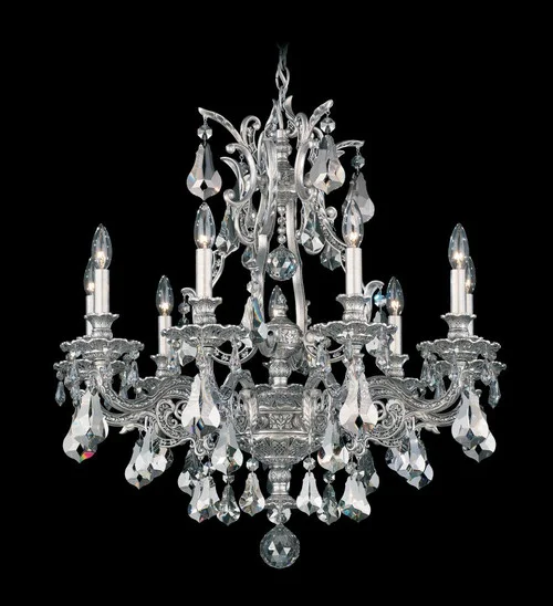Sophia 9 Light 120V Chandelier in Antique Silver with Heritage Handcut Crystal (168|6949-48H)