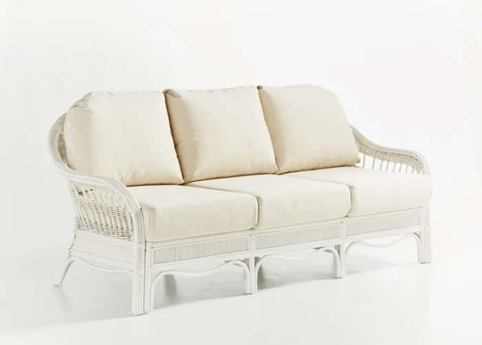 South Sea Indoor Bermuda Sofa in White Wash 1413WHT CODE:UNIV10 for 10% Off