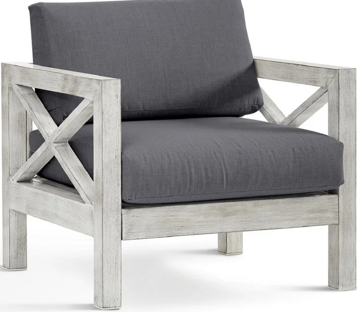 South Sea Outdoor Farlowe Chair in Brushed White 72301BRW CODE:UNIV10 for 10% Off