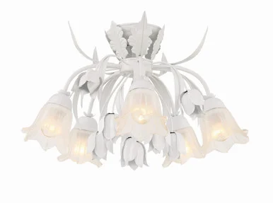 Southport Five Light Semi Flush Mount in Wet White (60|4810-WW)