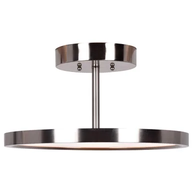Sphere LED Semi Flush Mount in Brushed Steel (18|20494LEDD-BS/ACR)
