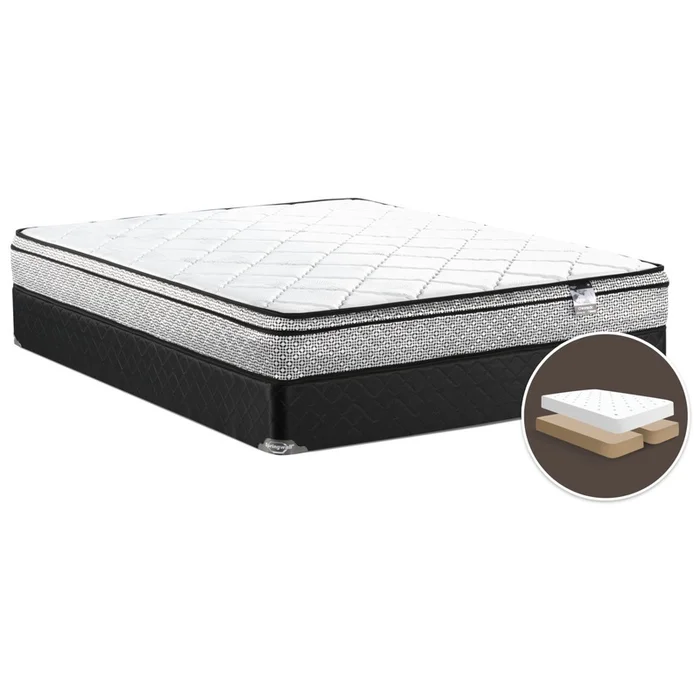 Springwall Odin 3 Euro-Top Firm Split Queen Mattress Set|Ensemble matelas ferme Euro-plateau divis Odin 3 de Springwall pour grand lit