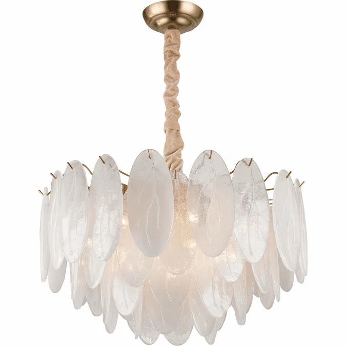 StarFire Crystal 2732BR Helsinki Brass 32″ Pendant Lamp