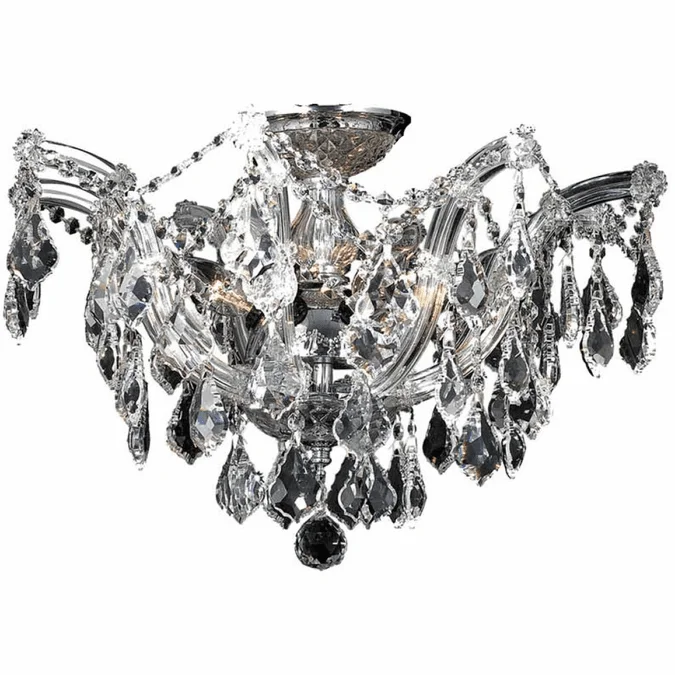 StarFire Crystal 6320CH Maria Teresa Classic Chrome Ceiling Lighting Fixture