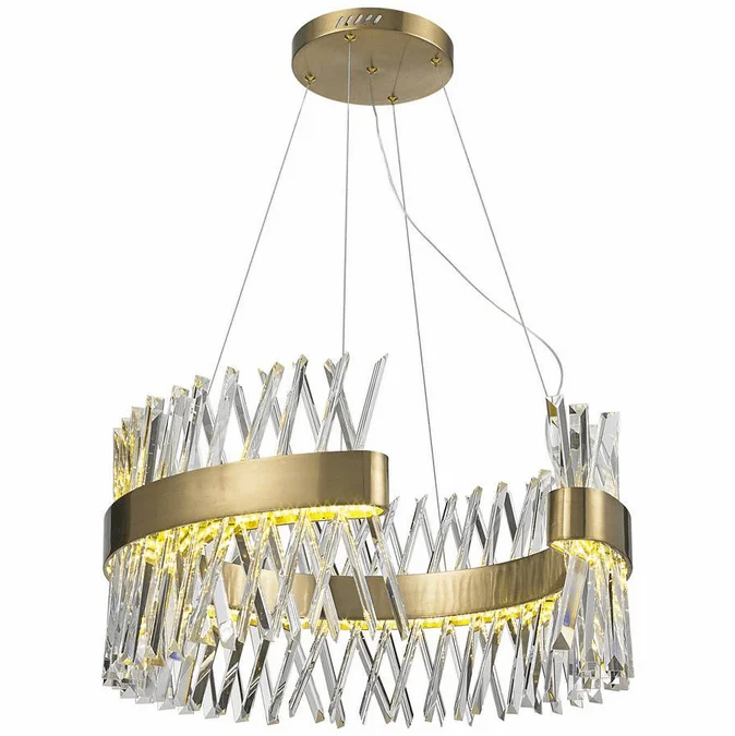 StarFire Crystal LD0523GD Gold LED Drop Lighting