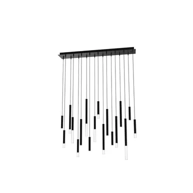 Steelos LED Linear Pendant in Matte Black (326|STL-38P-BL-27U-30K)