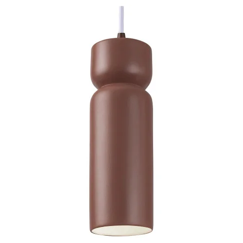 Tall Hourglass LED Pendant (254|CER-6510-CLAY-DBRZ-WTCD-LED1-700)