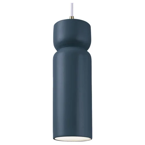 Tall Hourglass LED Pendant (254|CER-6510-MID-ABRS-WTCD-LED1-700)