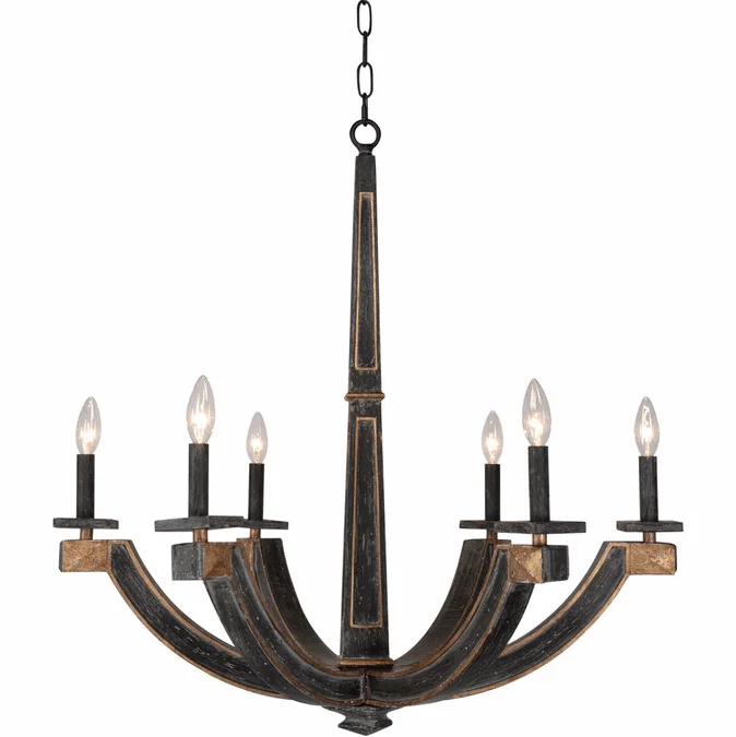 Terracotta H8202-6 Natala Traditional Chandelier Light