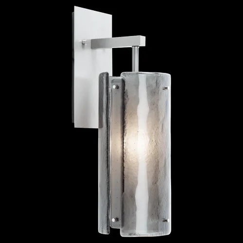 Textured Glass Sconce – 18-Inch (1289|IDB0044-18-NB-SG-E2)
