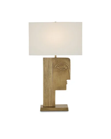 Thebes Brass Table Lamp One Light Table Lamp in Antique Brass (142|6000-0859)