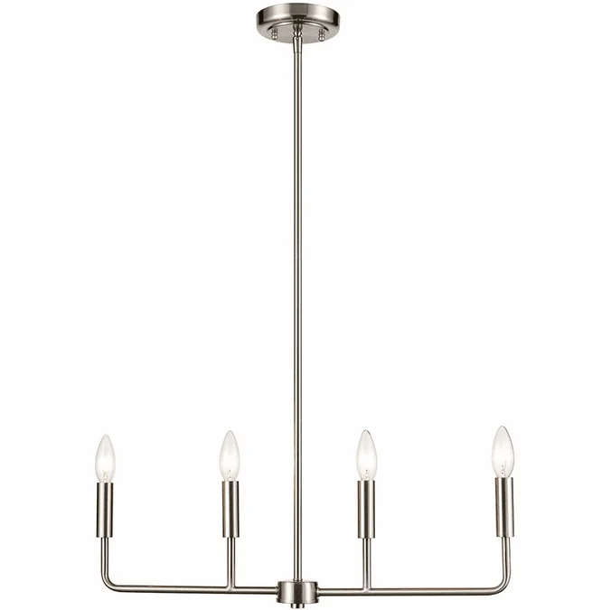 Thomas CN330422 Park Slope Brushed Nickel Chandelier Lamp